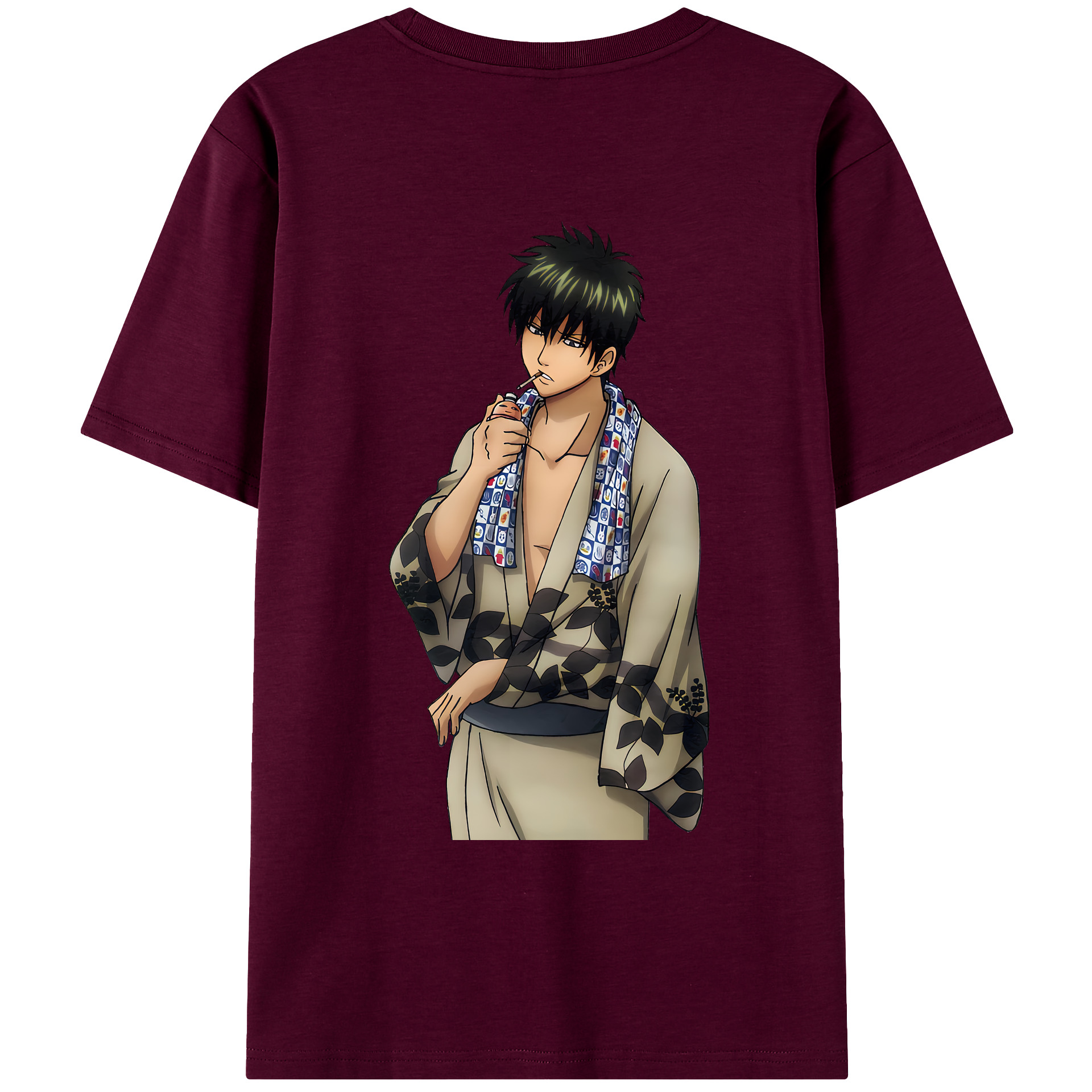 （画像用） ぎんたま 坂田銀時（さかたぎんとき） 神楽 志村新八（しむら しんぱち） GINTAMA Sakata Gintoki Kagura Shimura Shinpachi レディース半袖Tシャツ(バックプリント)